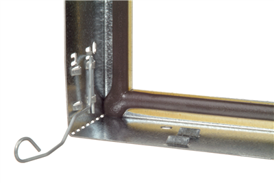 Clips t.b.v. holdingframe (rechts) Stainless Steel 2mm.